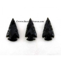 Black Obsidian  Arrowhead 1" - 1.50"