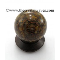 Tiger Eye Agate Chips Orgone Ball / Sphere